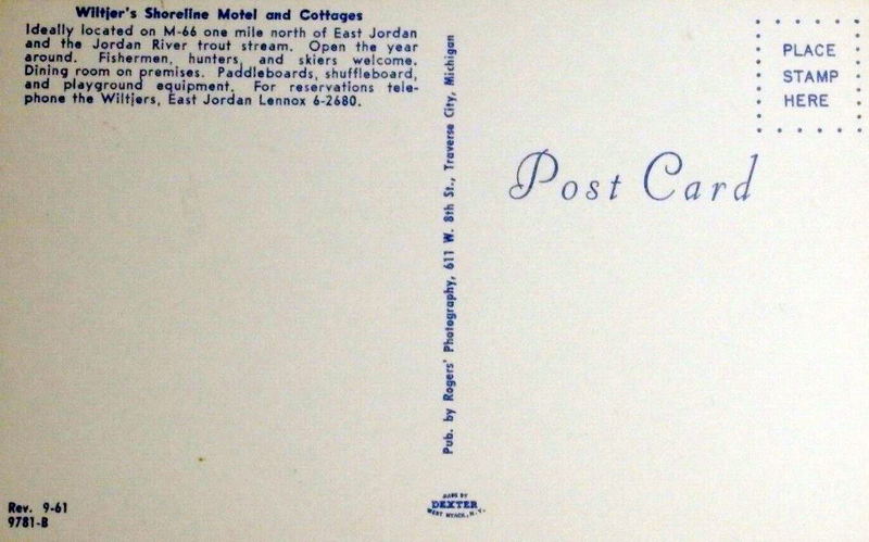 Wiltjers Shoreline Motel - Vintage Postcard